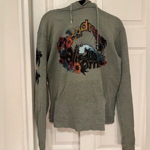 RARE Free City Palm Tree Sage Green Hoodie